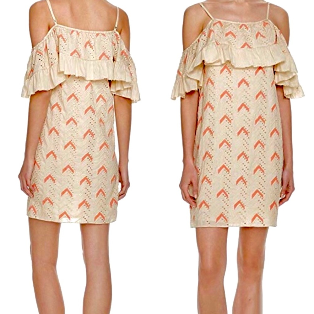 NEW PEPIN OFF-SHOULDER EYELET SADIE DRESS size 4